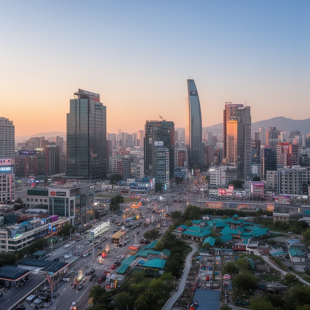 AI-generated illustration of Daegu