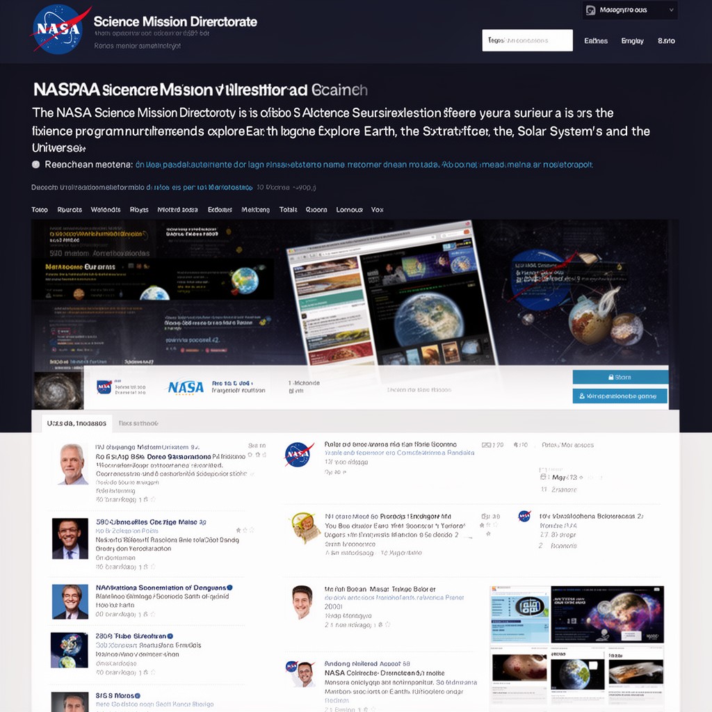 AI-generated illustration of NASA Science Mission Directorate
