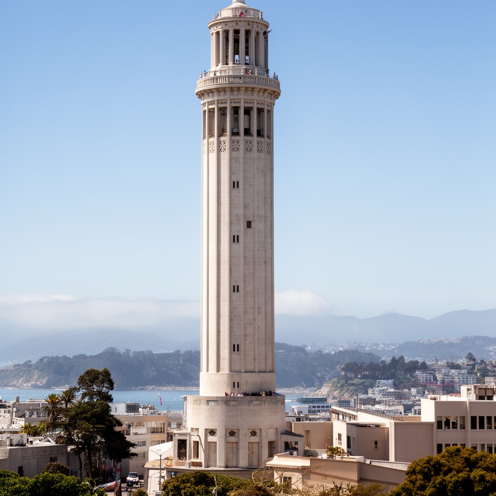 AI-generated illustration of Coit Tower