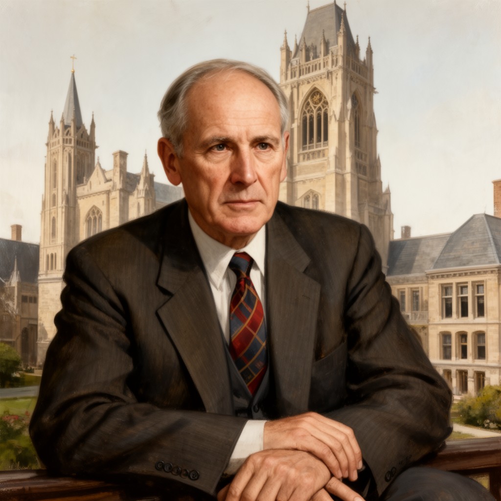 AI-generated illustration of James Gamble Rogers