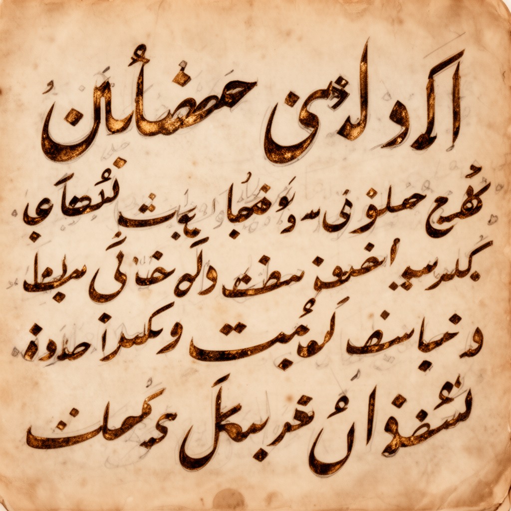 AI-generated illustration of Shahmukhi script