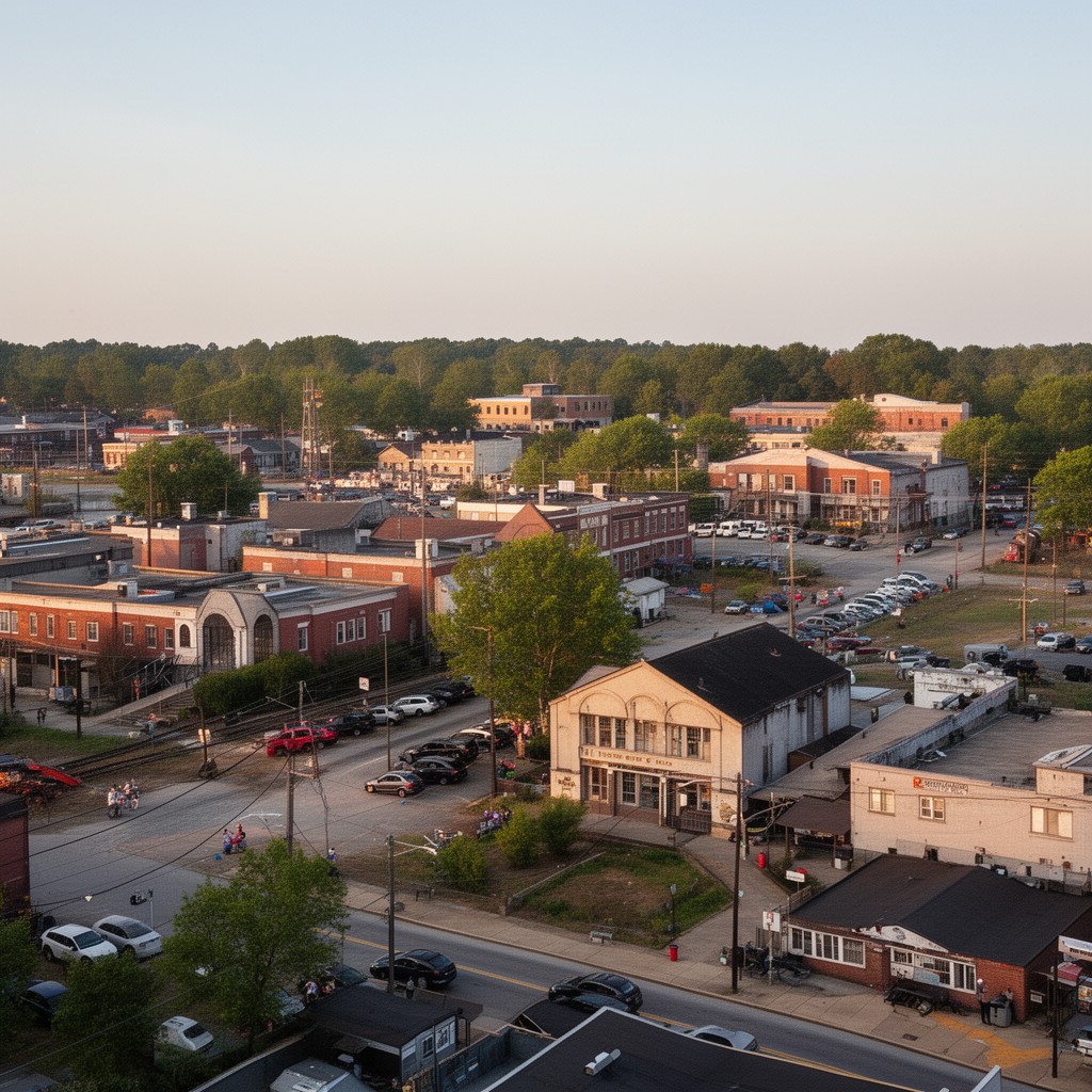AI-generated illustration of Rocky Mount, North Carolina