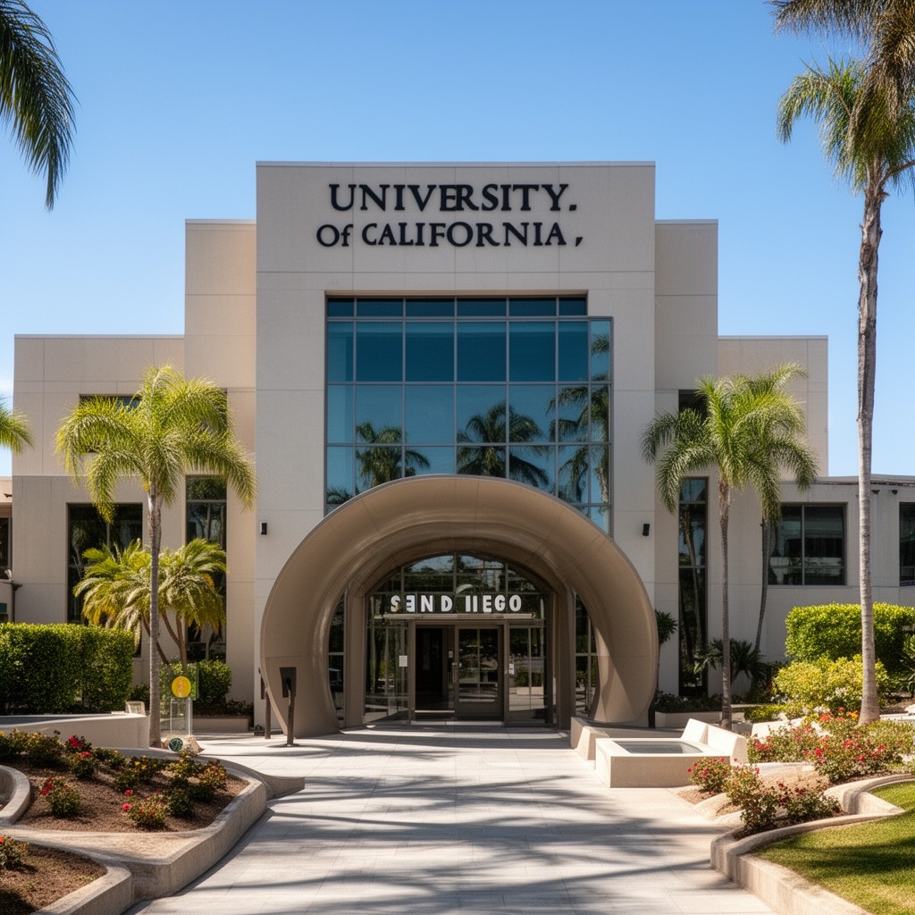 AI-generated illustration of University of California, San Diego