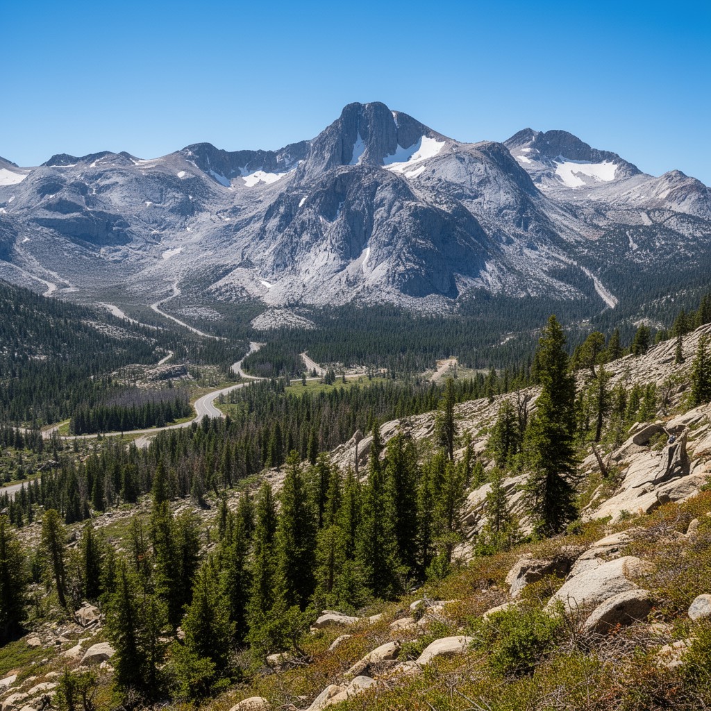 AI-generated illustration of Tioga Pass