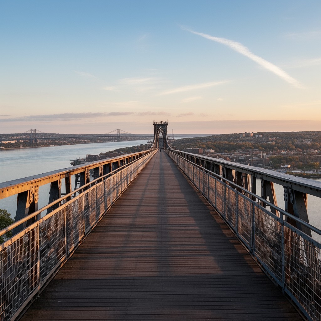 AI-generated illustration of Walkway Over the Hudson