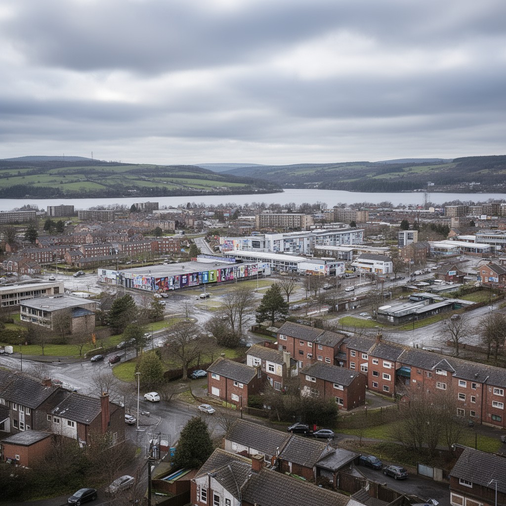 AI-generated illustration of East Kilbride