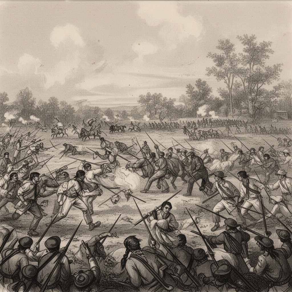 AI-generated illustration of Battle of Stillman’s Run