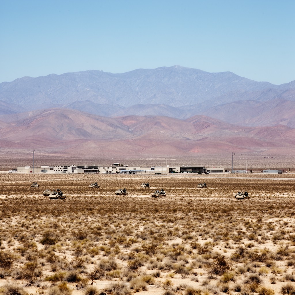 AI-generated illustration of Fort Irwin National Training Center