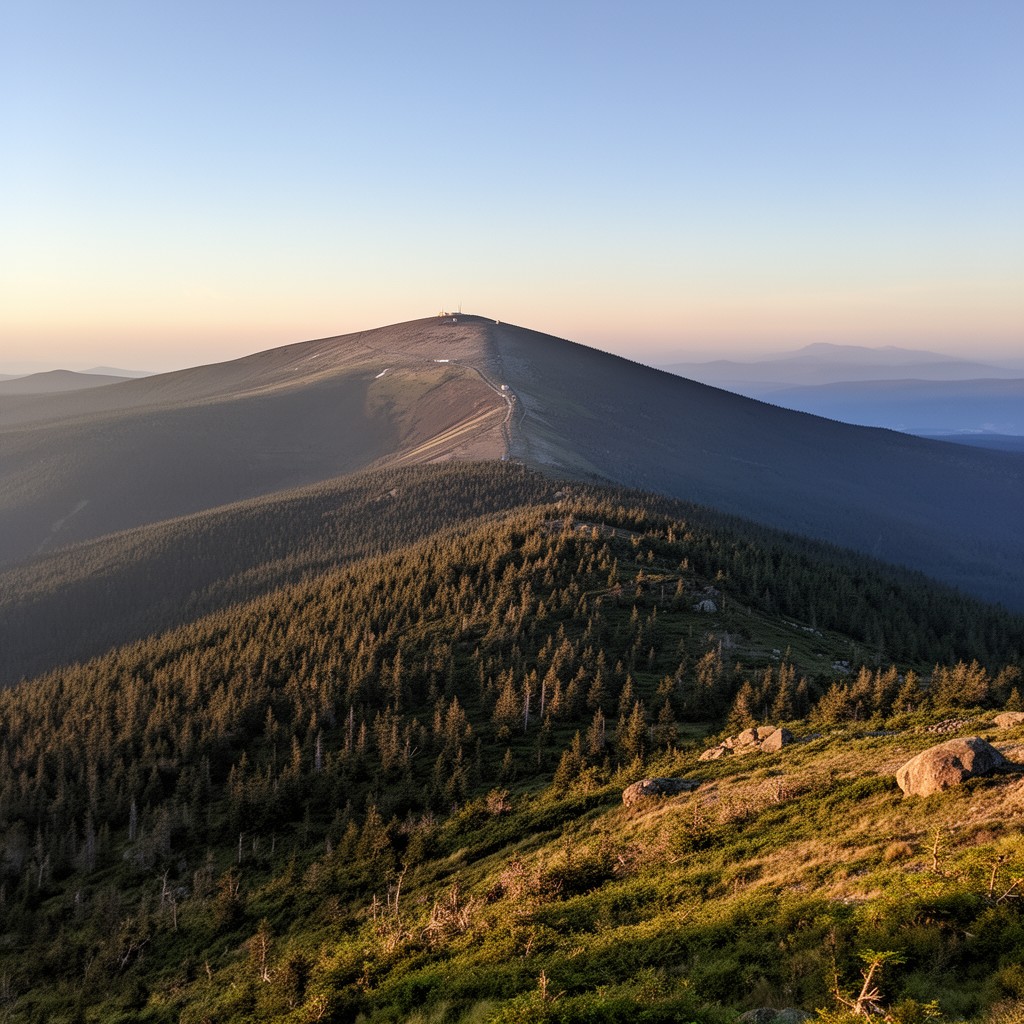 AI-generated illustration of Mount Mitchell