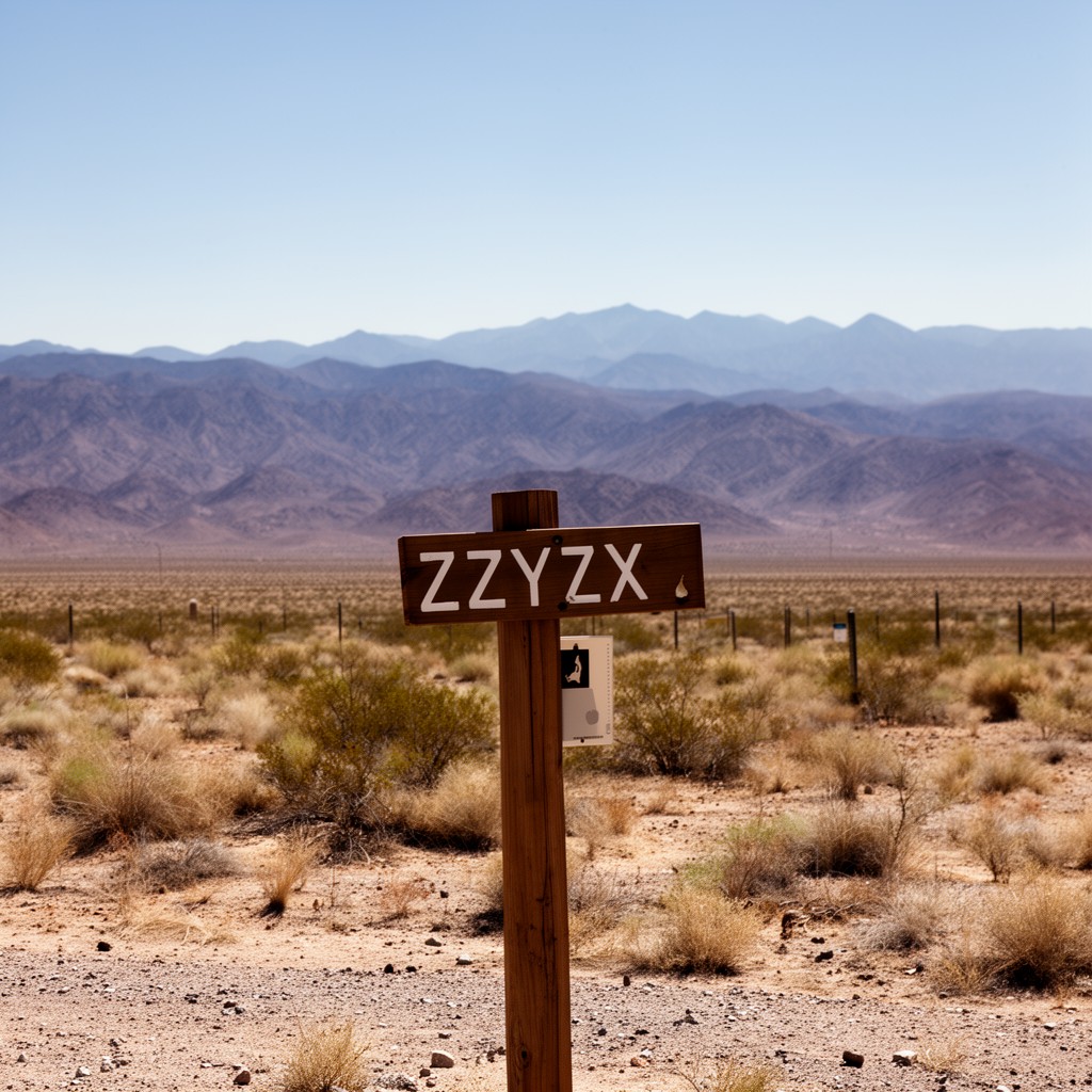 AI-generated illustration of Zzyzx, California
