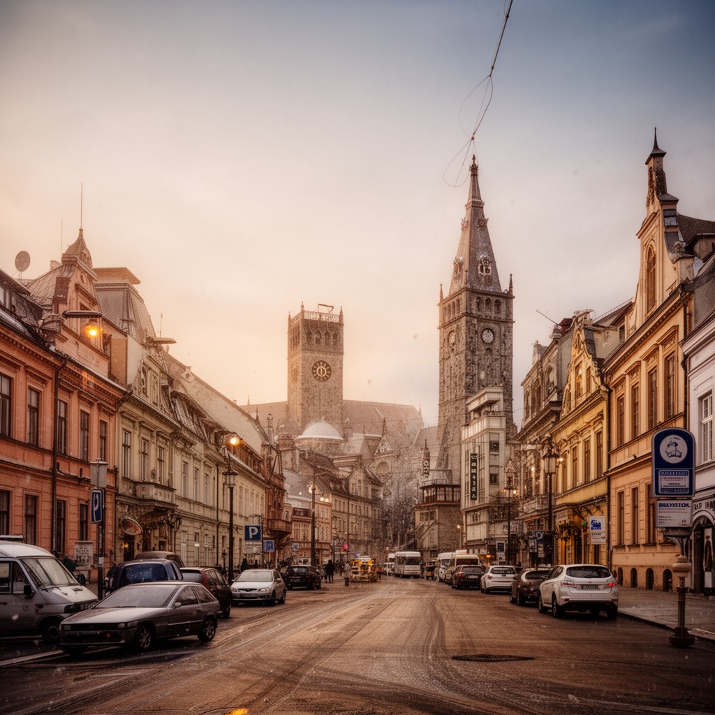 AI-generated illustration of Białystok