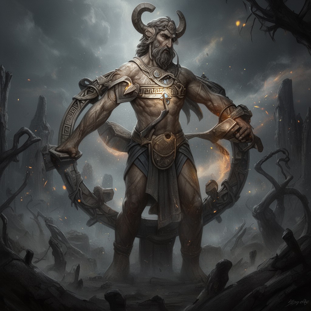 AI-generated illustration of Coeus