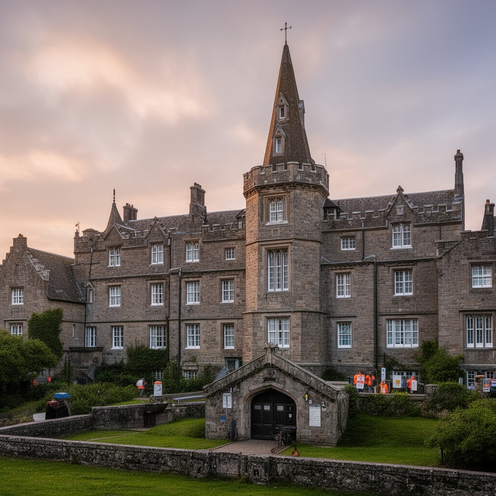 AI-generated illustration of Gordonstoun School
