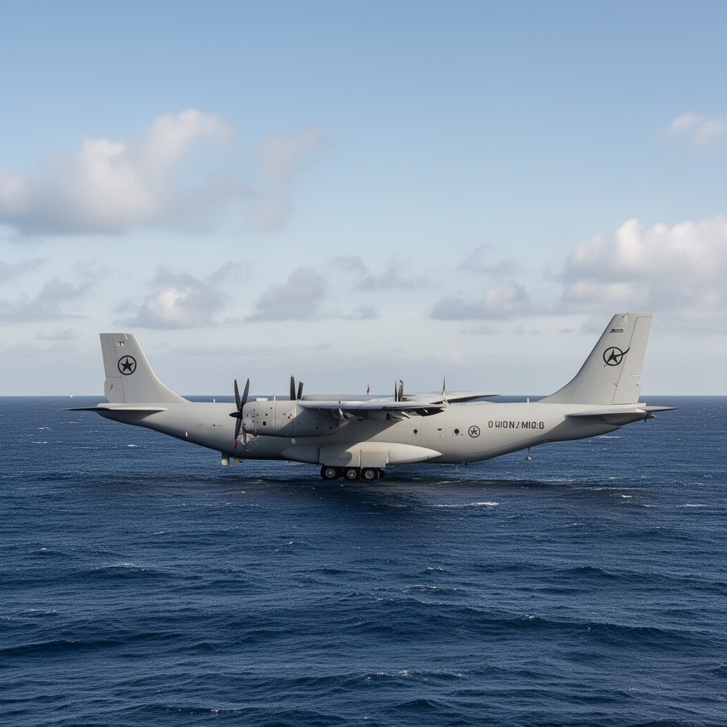 AI-generated illustration of Boeing P-8 Poseidon