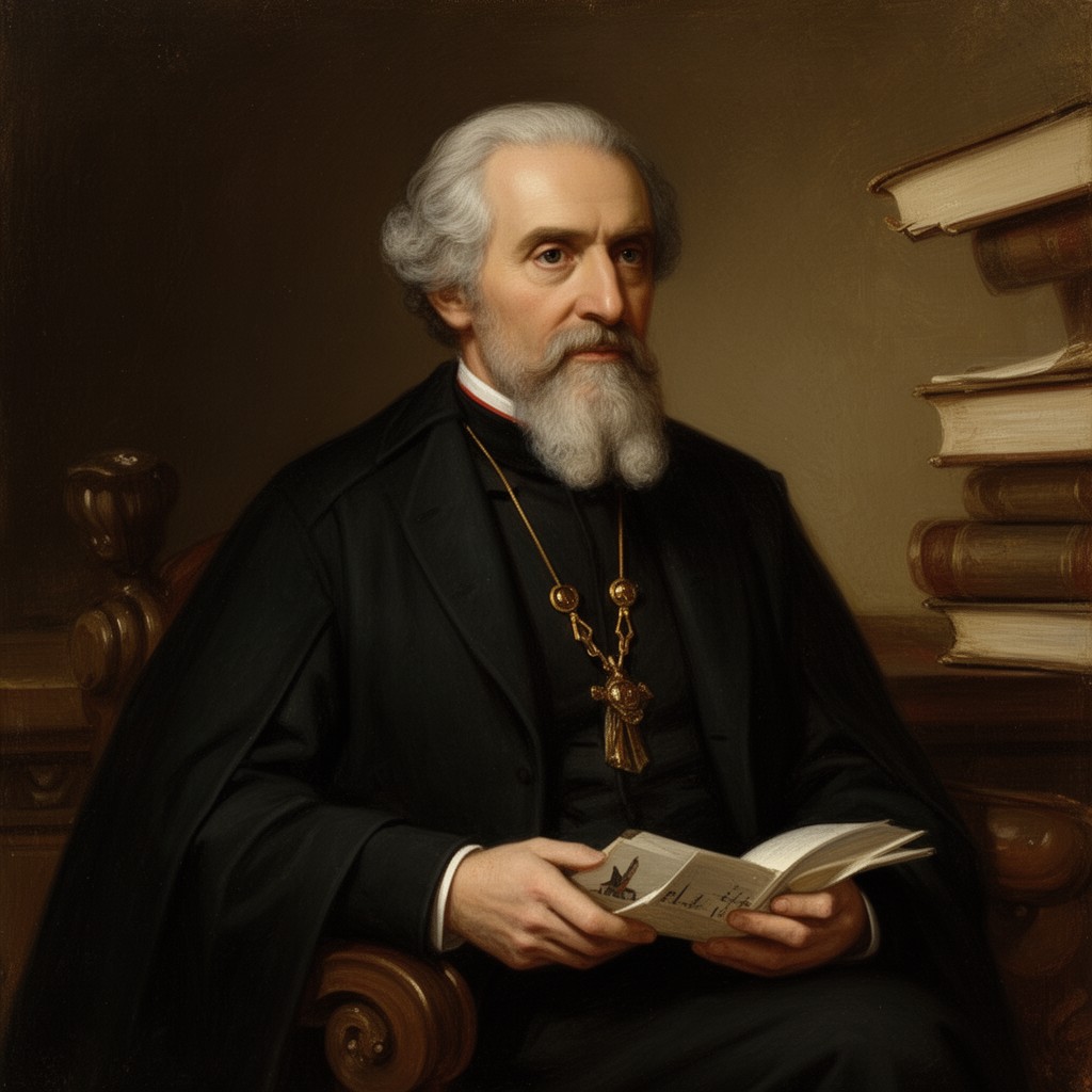 AI-generated illustration of José Antonio Martínez de Aldunate