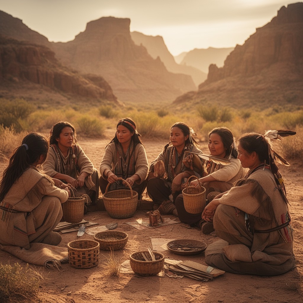 AI-generated illustration of Chemehuevi people