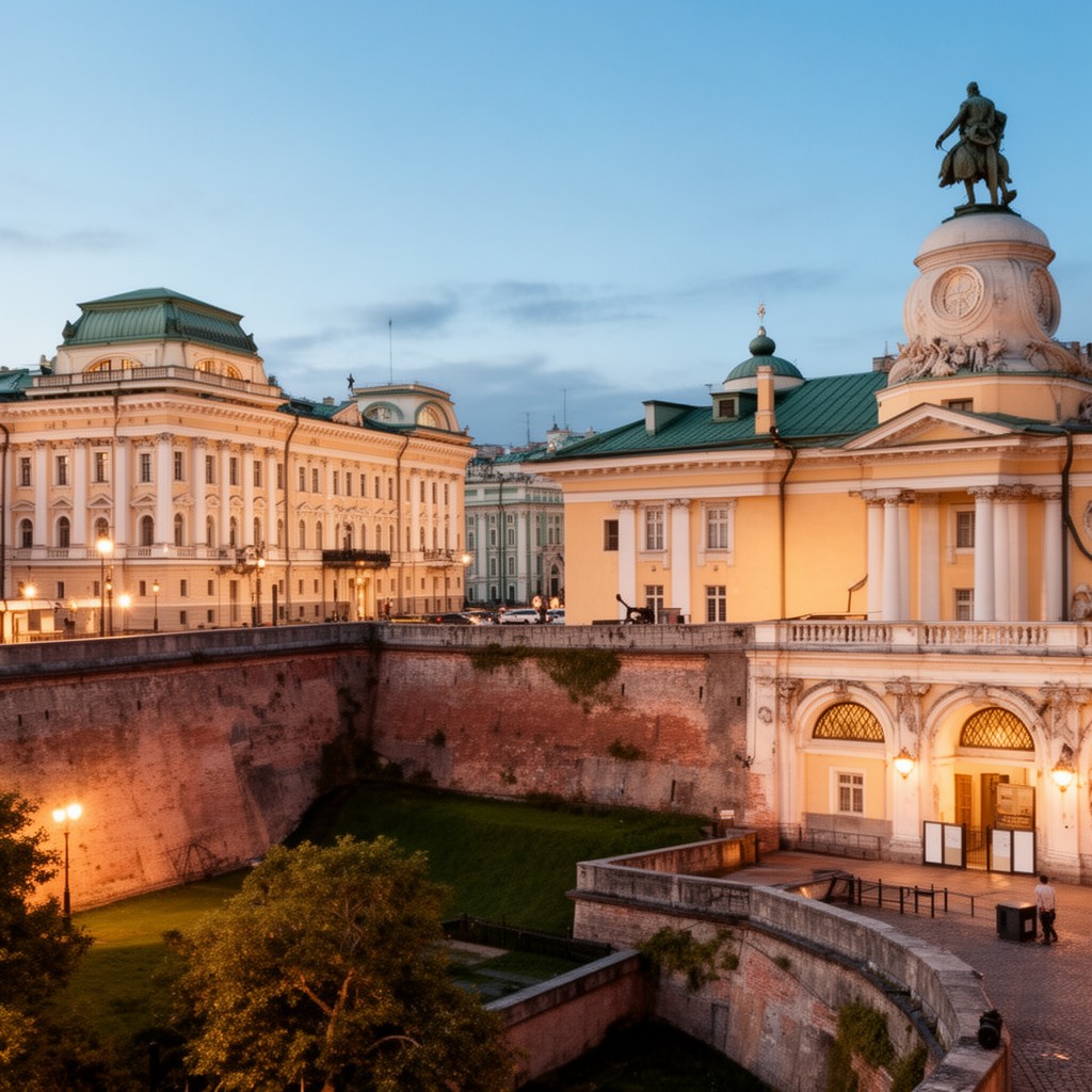 AI-generated illustration of State Museum of the History of Saint Petersburg facilities