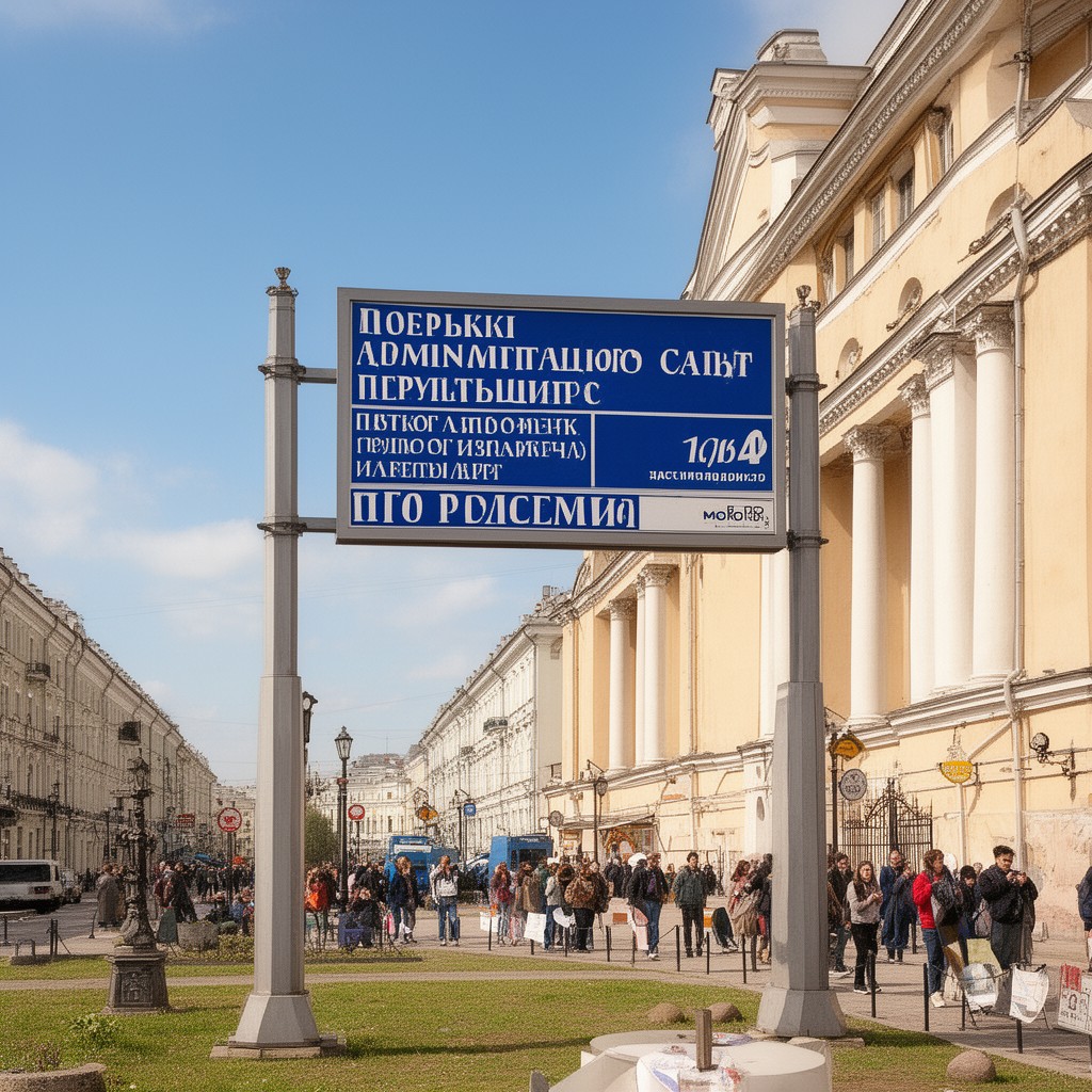 AI-generated illustration of district administrations of Saint Petersburg