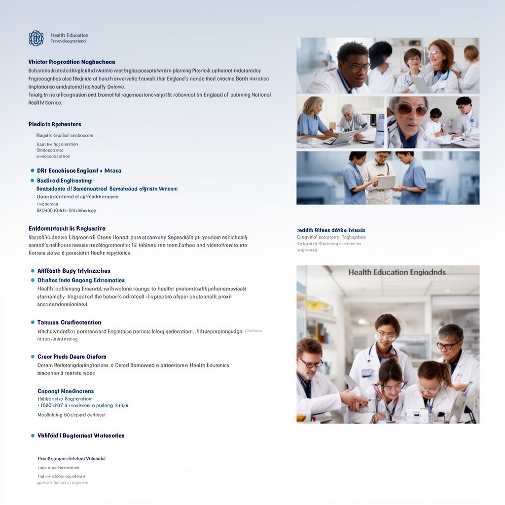 AI-generated illustration of Health Education England