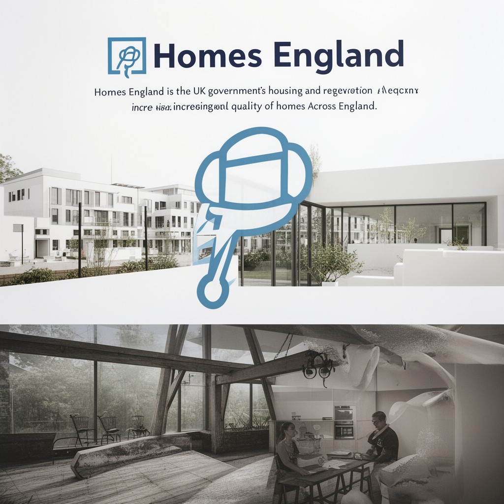 AI-generated illustration of Homes England