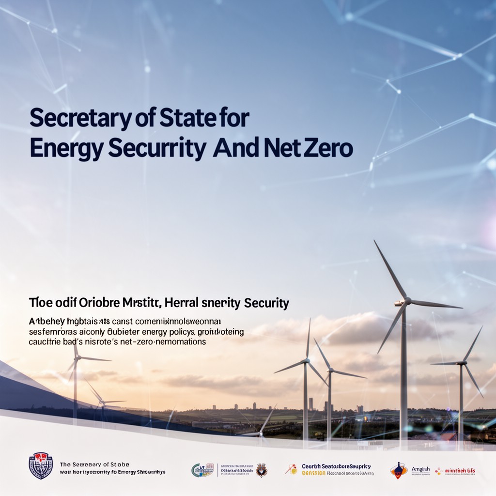 AI-generated illustration of Secretary of State for Energy Security and Net Zero