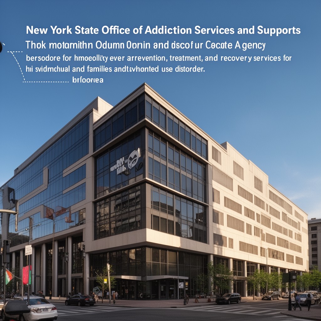 AI-generated illustration of New York State Office of Addiction Services and Supports