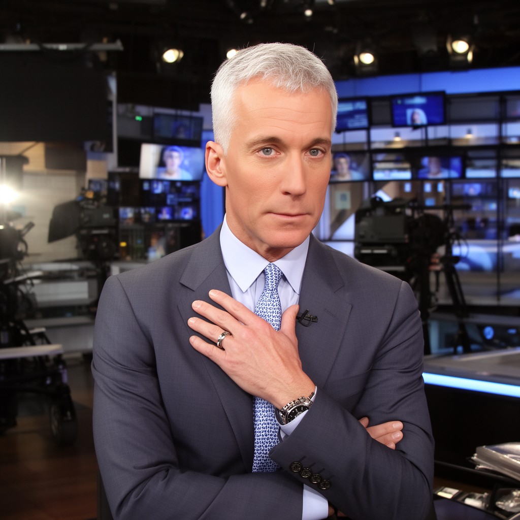 AI-generated illustration of Anderson Cooper