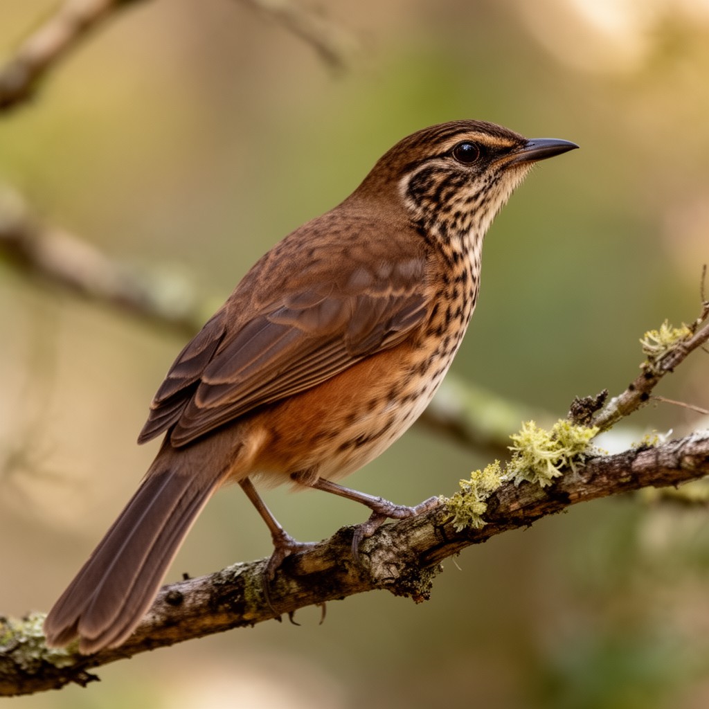 AI-generated illustration of Brown thrasher