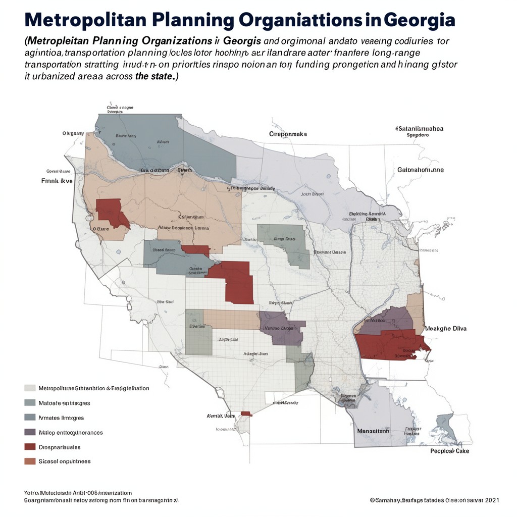 AI-generated illustration of Metropolitan Planning Organizations in Georgia