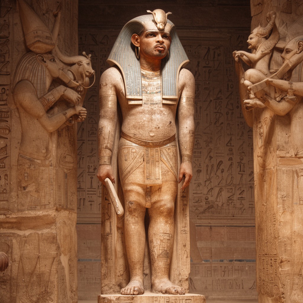 AI-generated illustration of Ptah