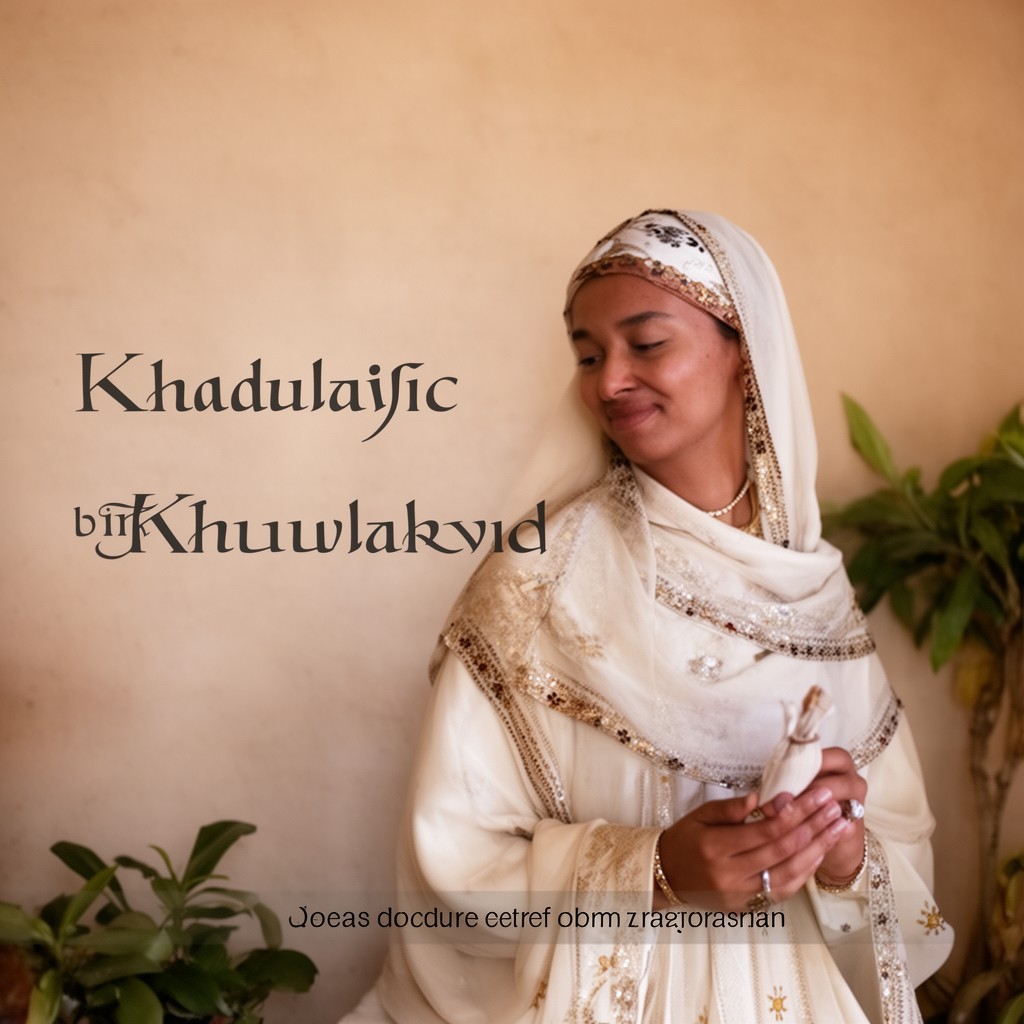 AI-generated illustration of Khadijah bint Khuwaylid