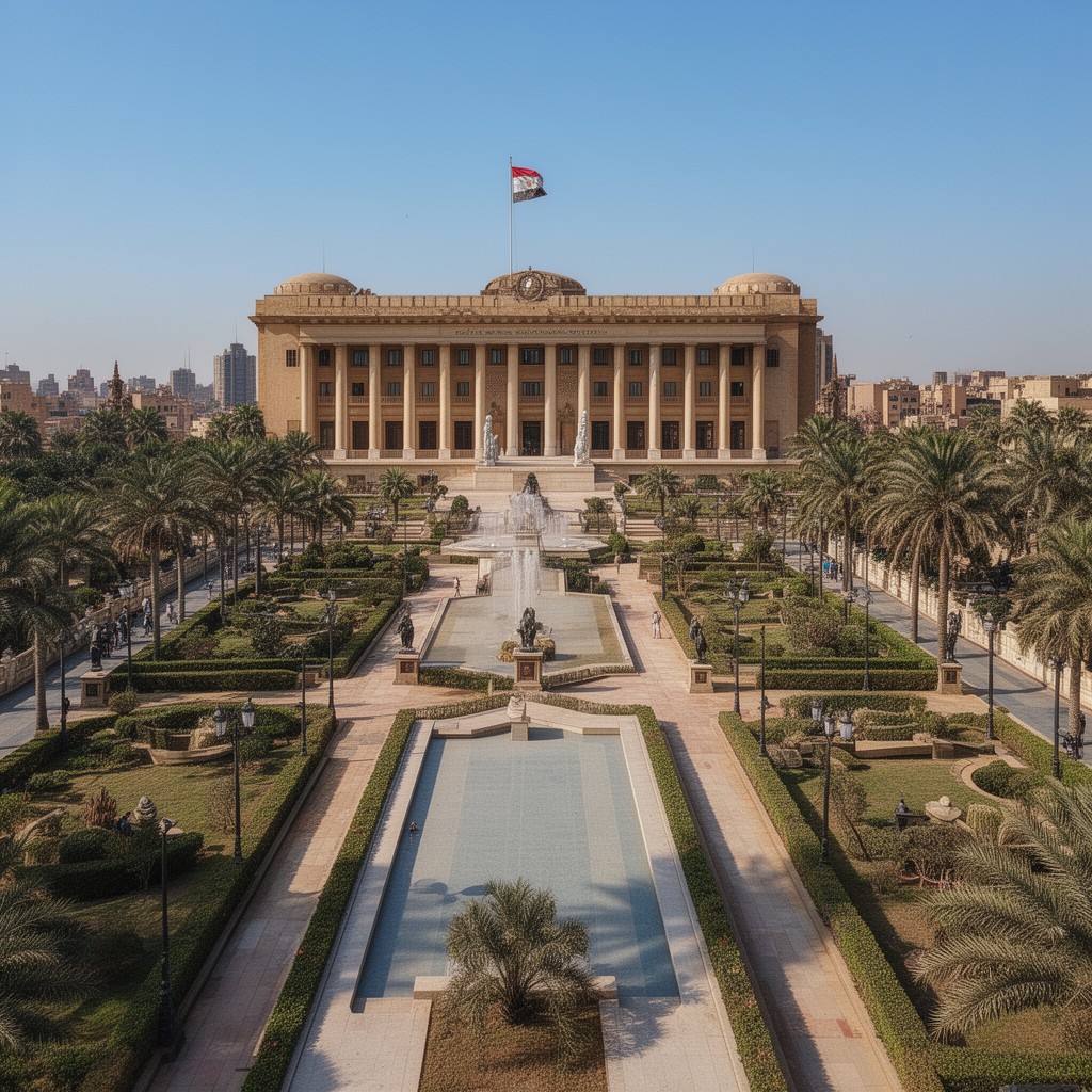 AI-generated illustration of Heliopolis Presidential Palace