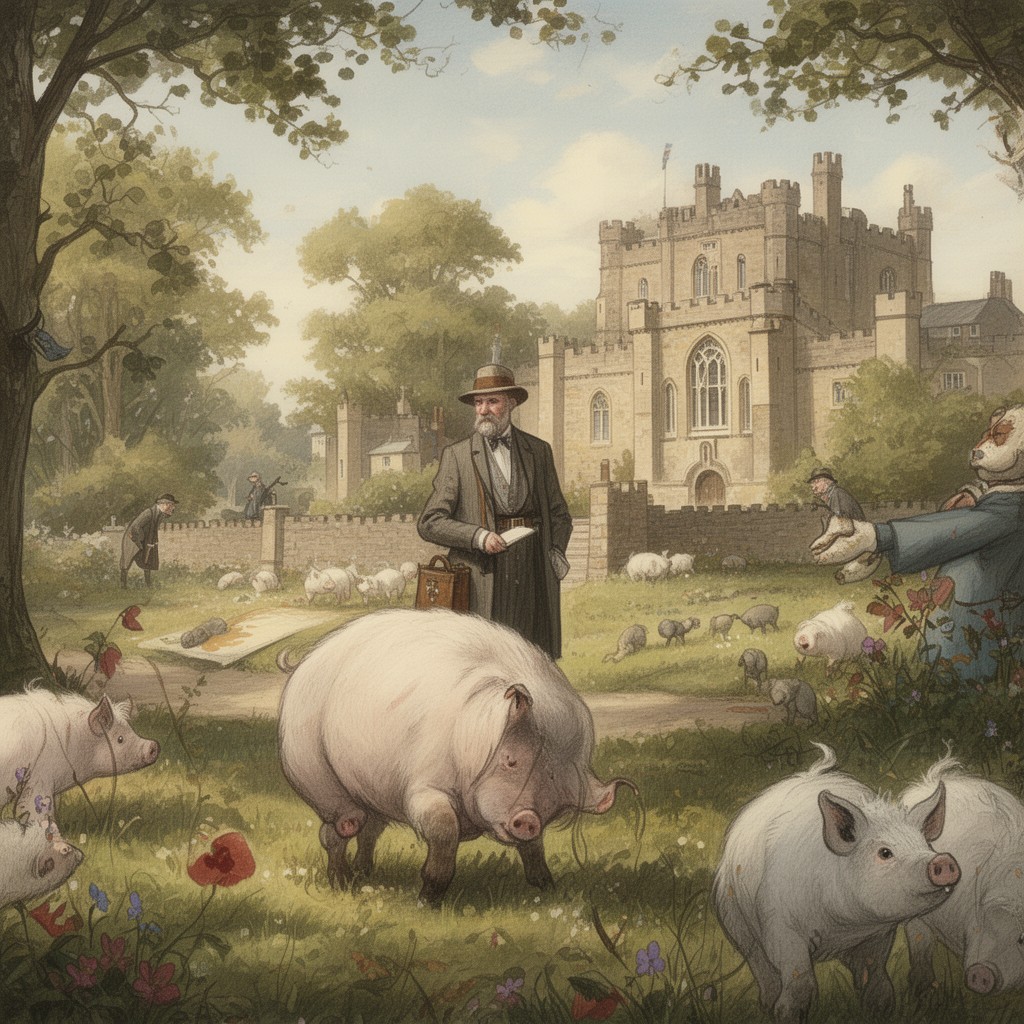 AI-generated illustration of Lord Emsworth
