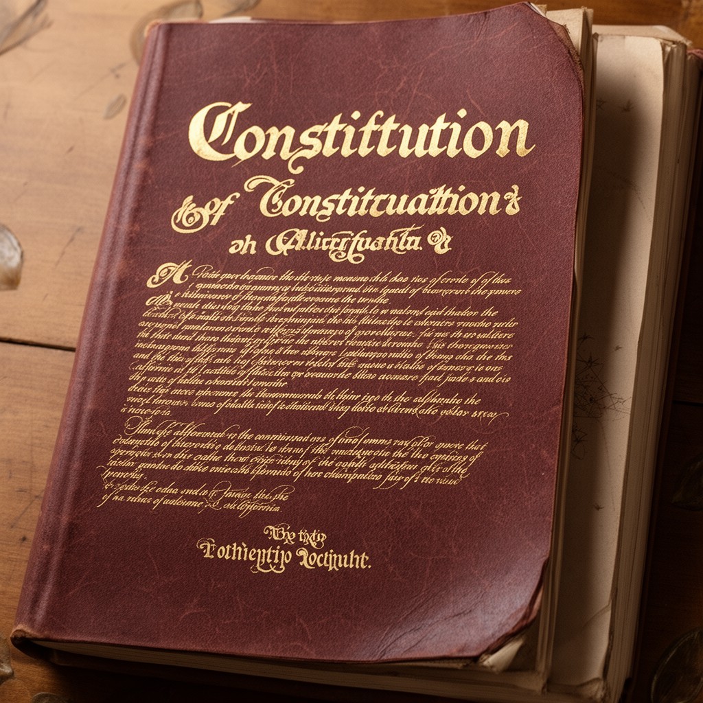 AI-generated illustration of Constitution of California