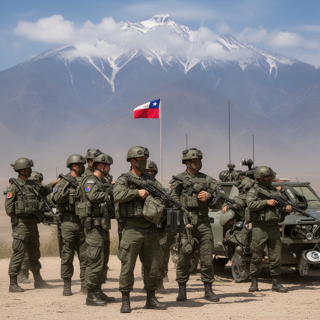 AI-generated illustration of Chilean Army