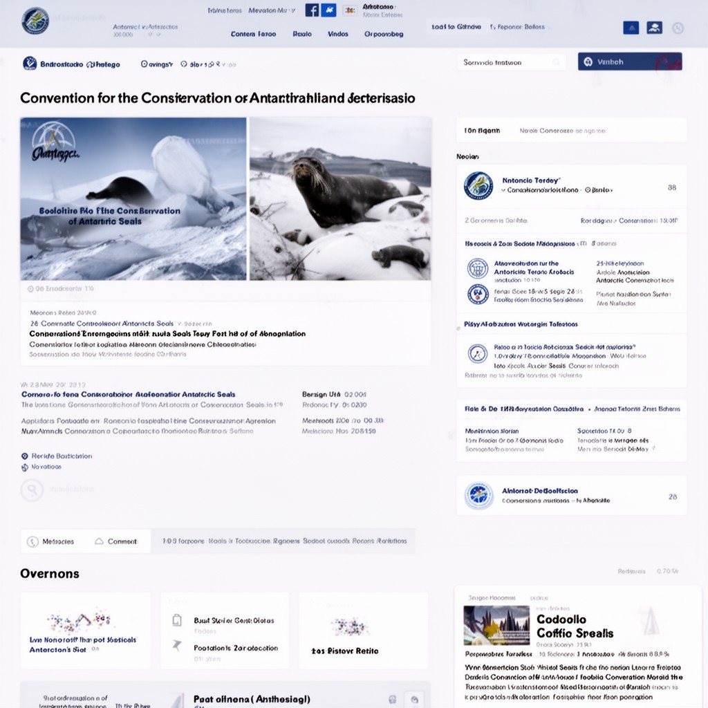 AI-generated illustration of Convention for the Conservation of Antarctic Seals