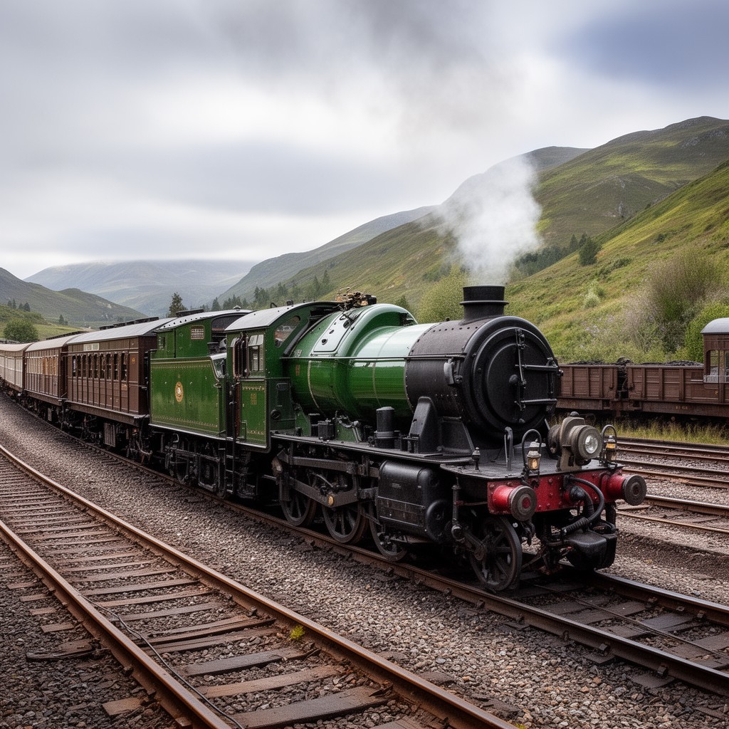 AI-generated illustration of Caledonian Railway