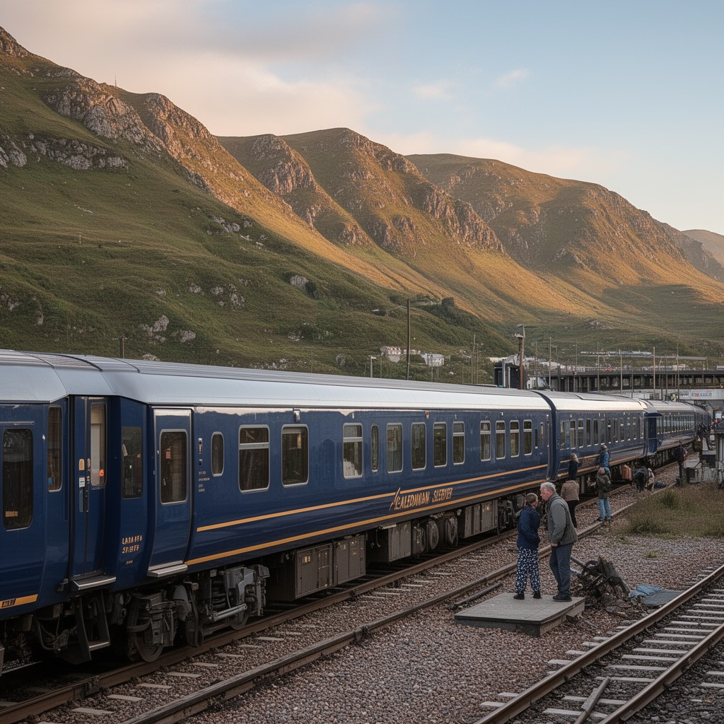 AI-generated illustration of Caledonian Sleeper