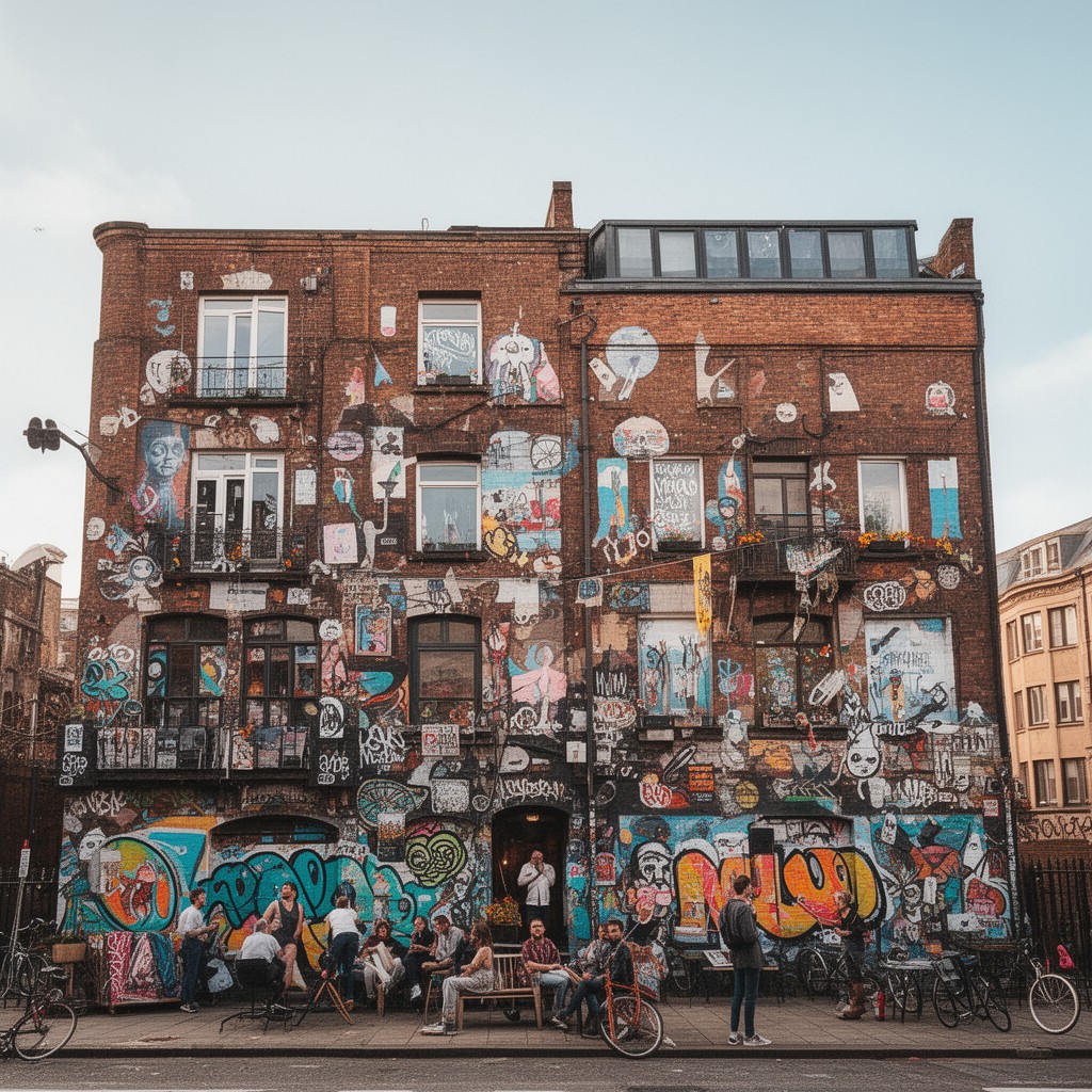 AI-generated illustration of Northern Quarter