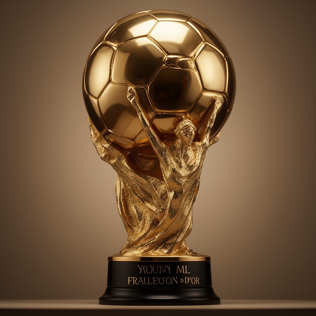 AI-generated illustration of Ballon d'Or