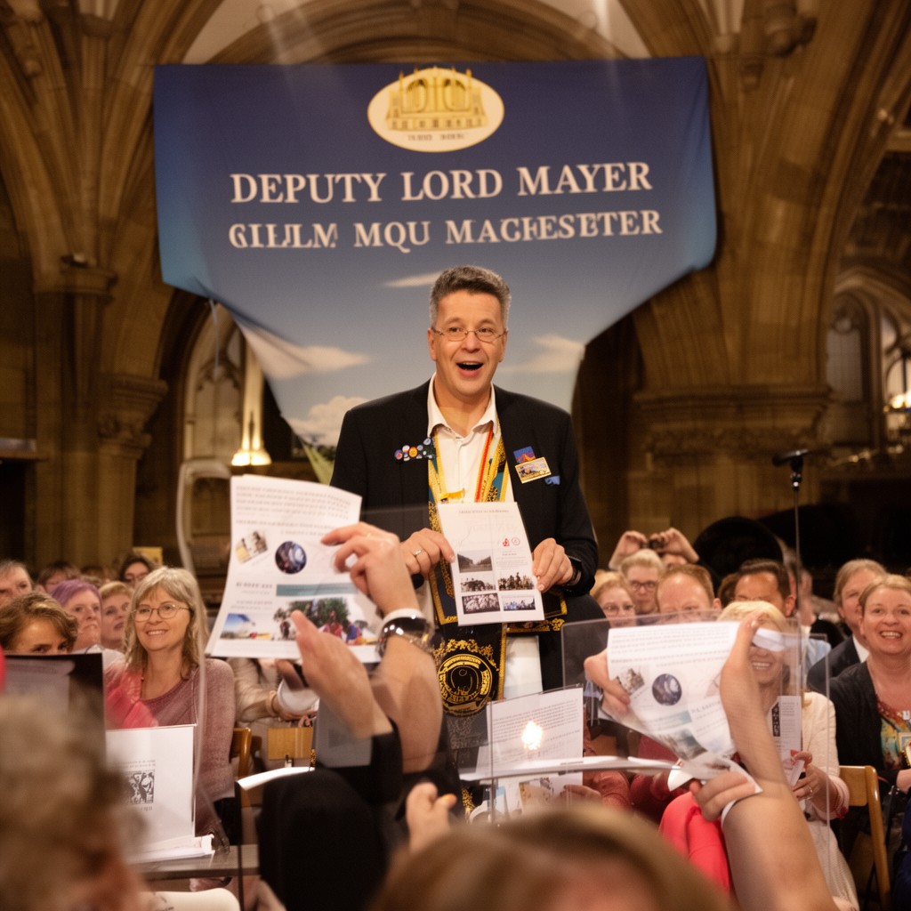 AI-generated illustration of Deputy Lord Mayor of Manchester