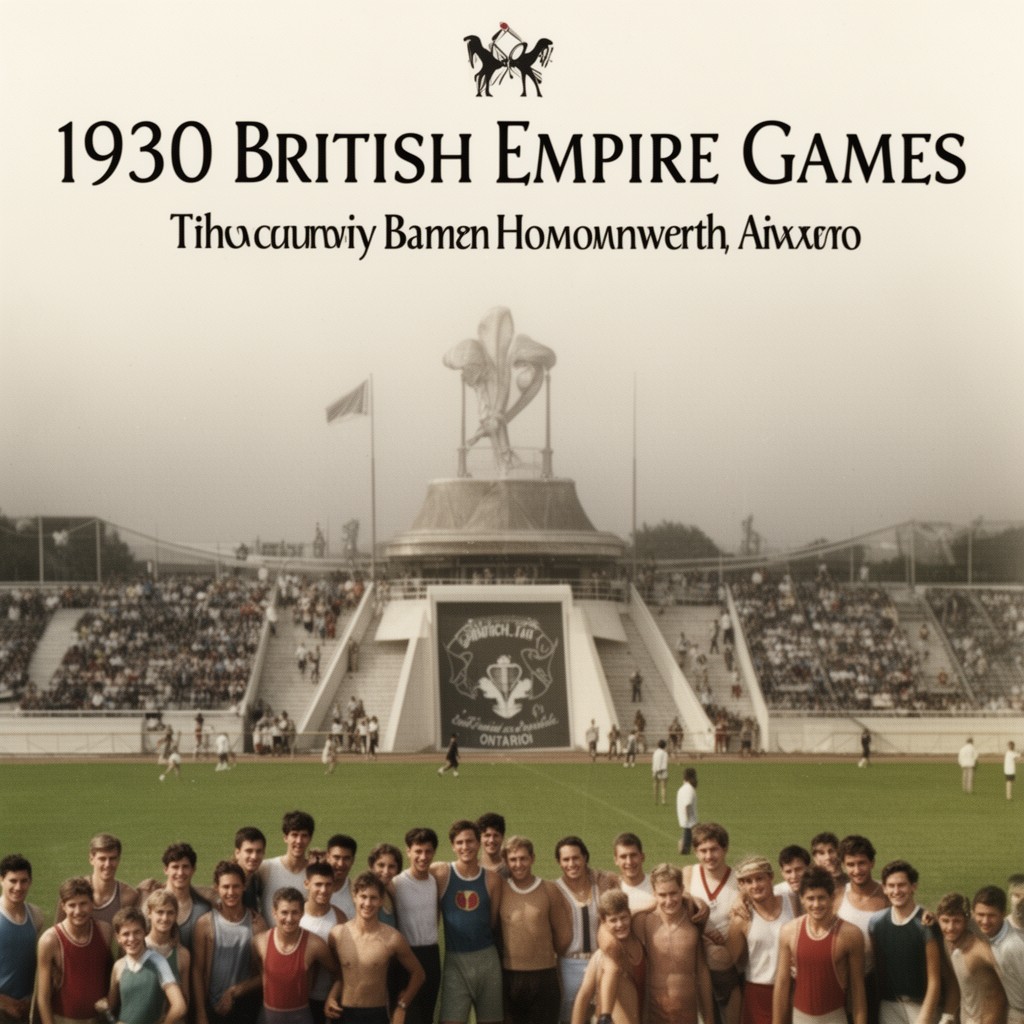 AI-generated illustration of 1930 British Empire Games