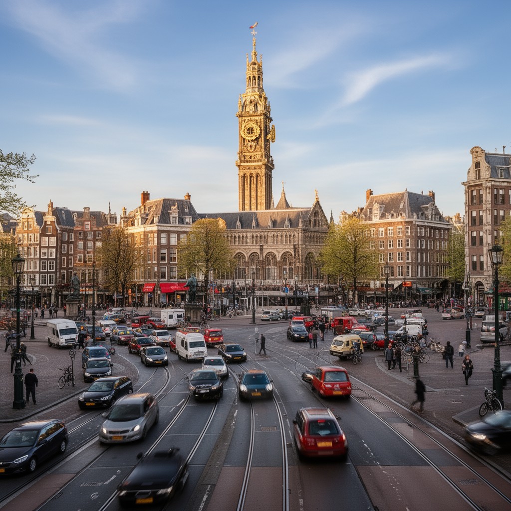 AI-generated illustration of Muntplein