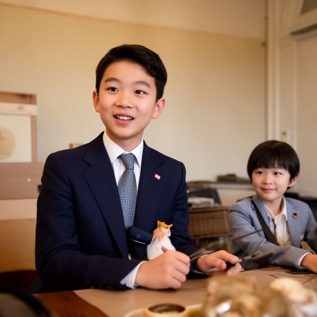 AI-generated illustration of Prince Hisahito