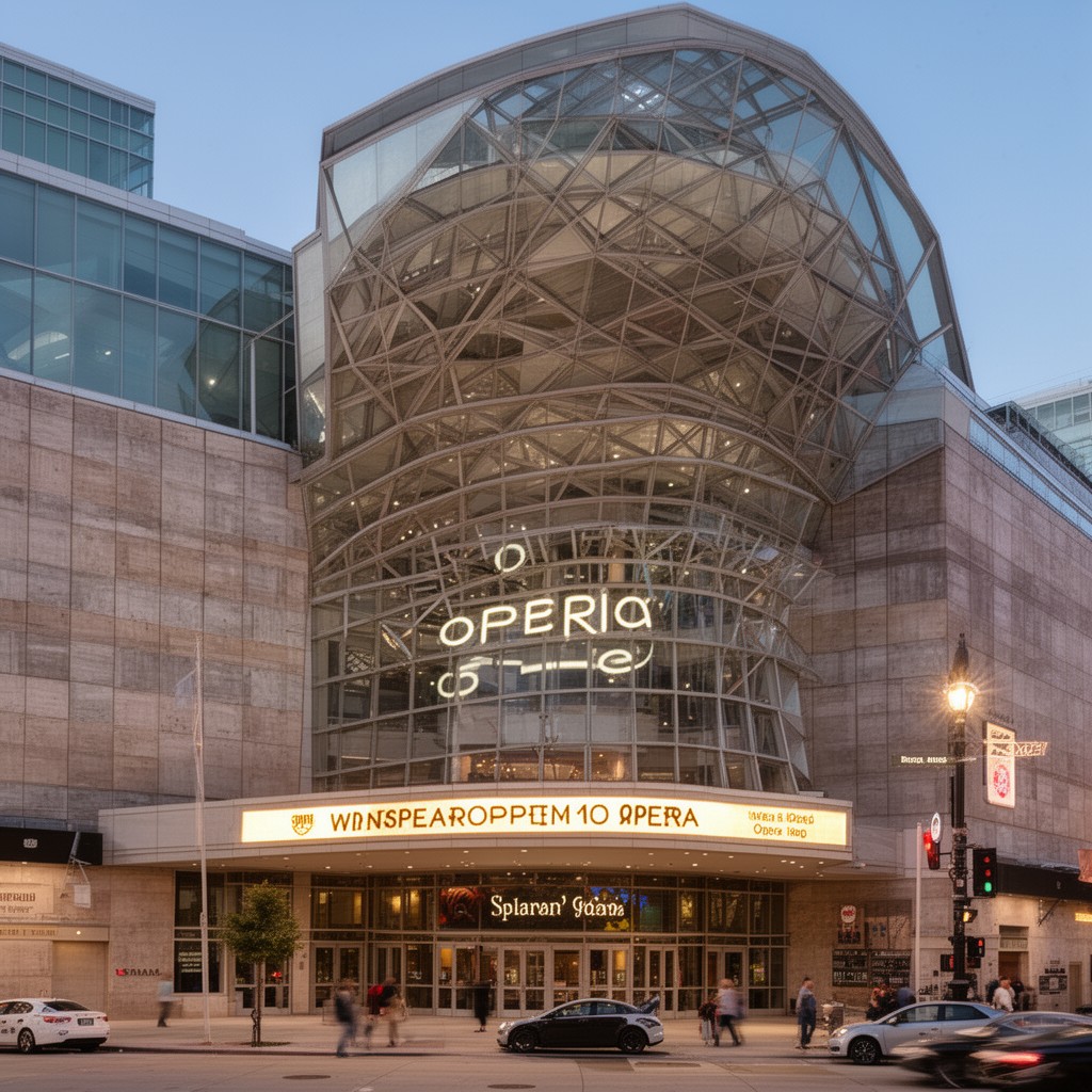 AI-generated illustration of Winspear Opera House