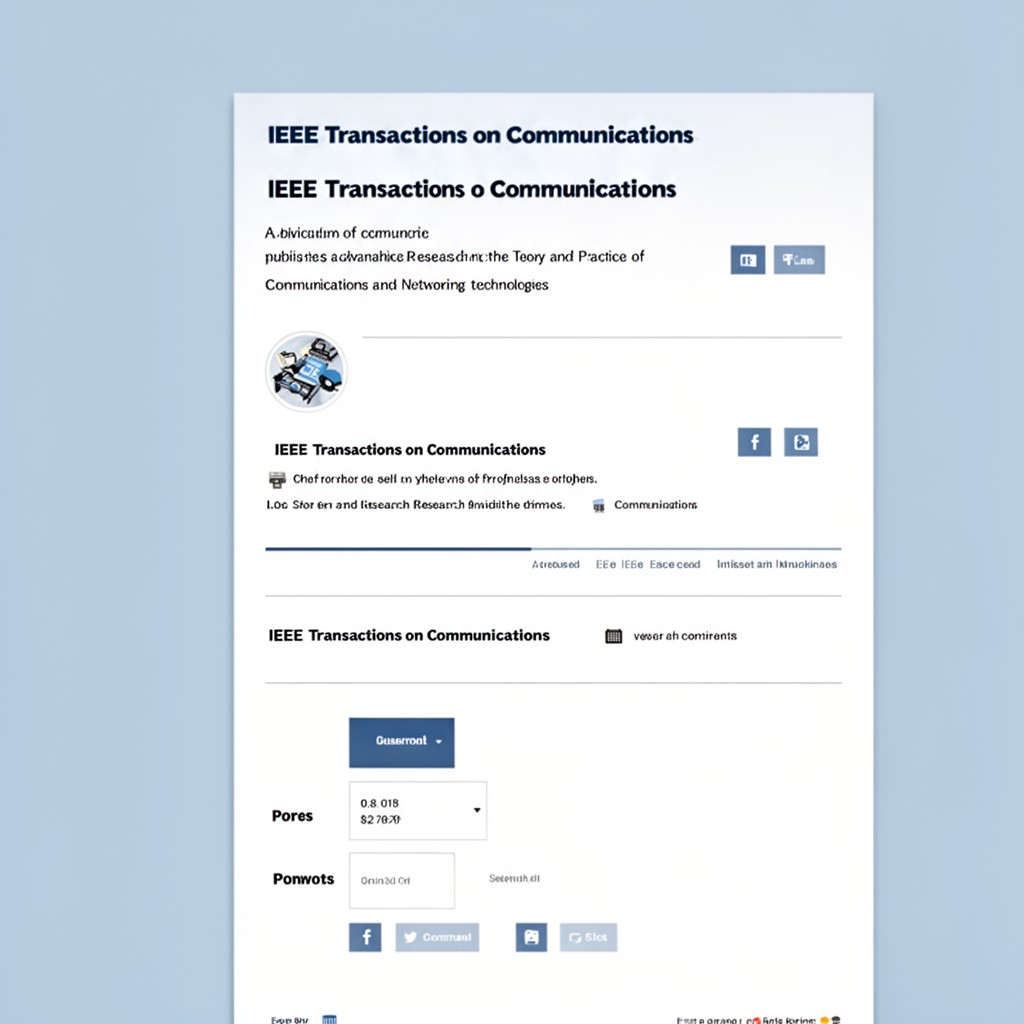 AI-generated illustration of IEEE Transactions on Communications