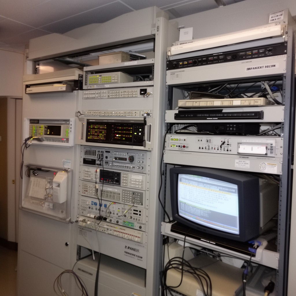 AI-generated illustration of ARPANET Interface Message Processor platform