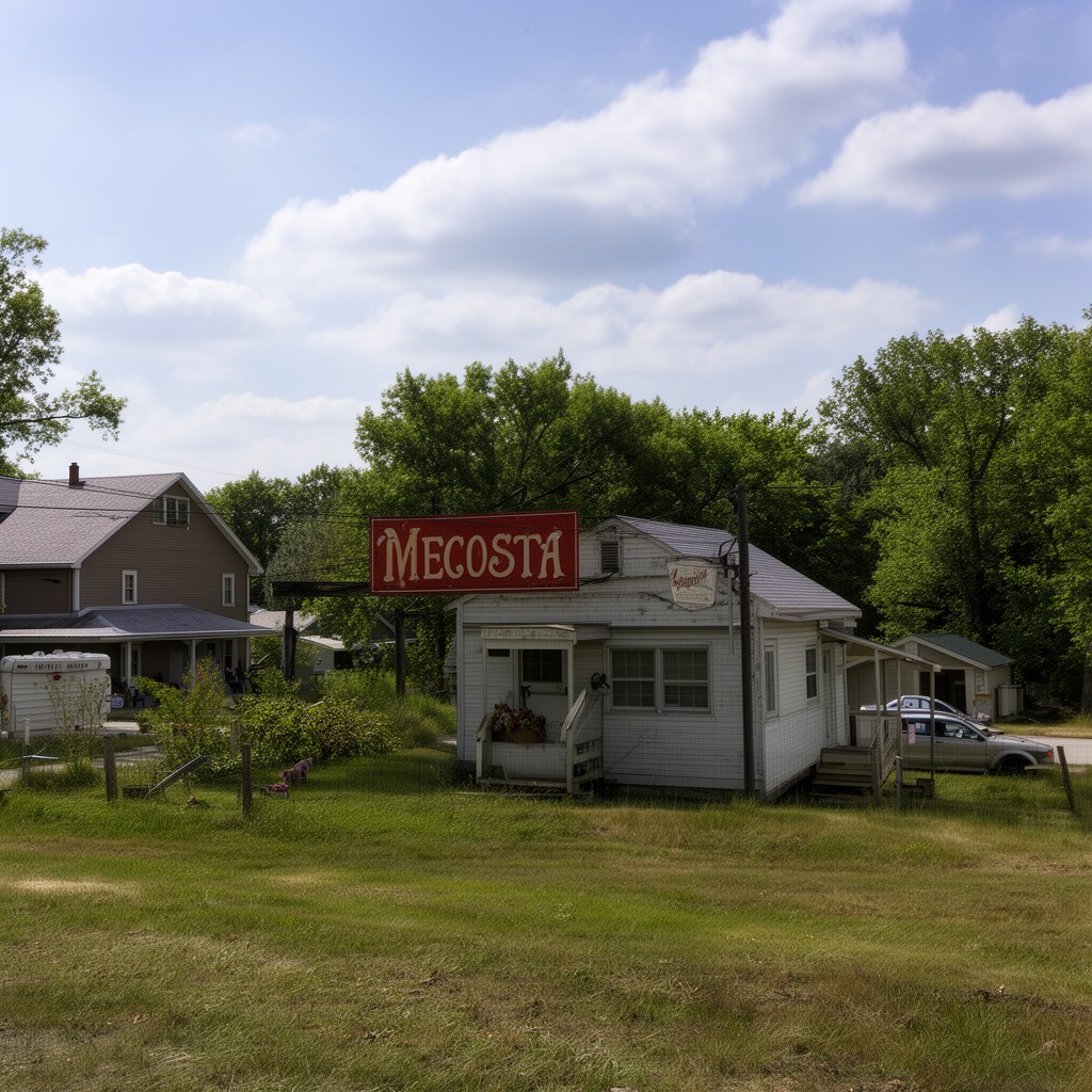 AI-generated illustration of Mecosta, Michigan, United States