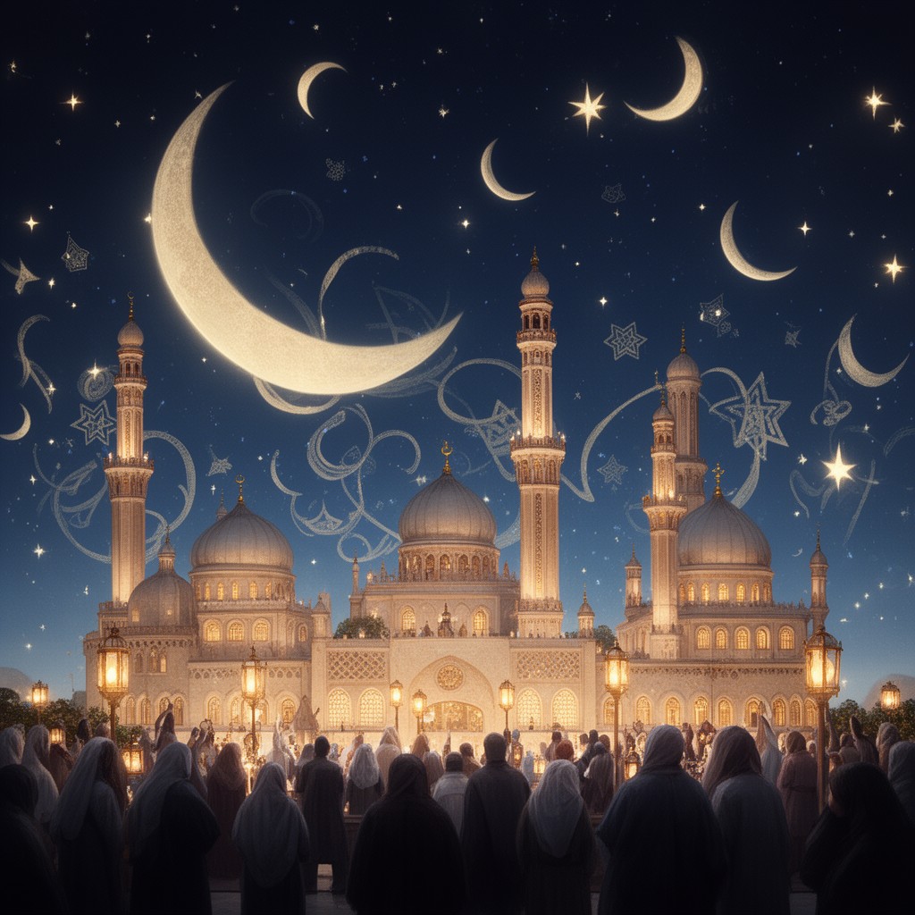 AI-generated illustration of Ramadan