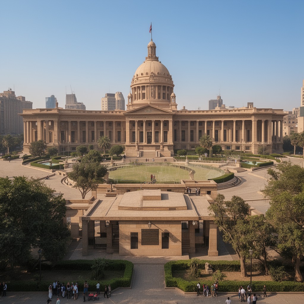 AI-generated illustration of Parliament House, Cairo